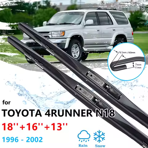 For Toyota 4Runner Hilux Surf SW4 N18 MK3 1996~2002 Front Rear Wiper Blades Set Back Cleaning Window