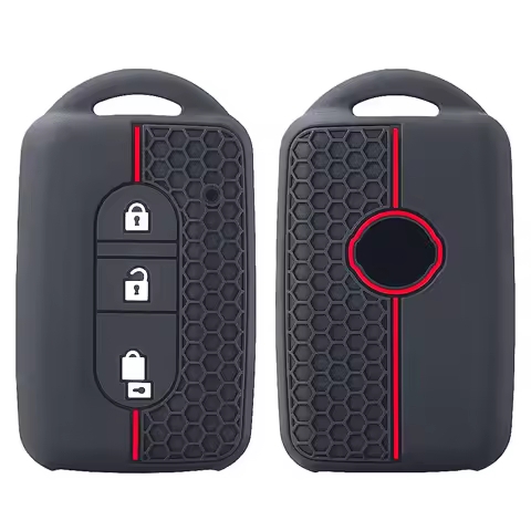 Key Case Cover for Nissan Qashqai J10 Tiida Micra X-Trail NV200 Navara Pathfinder Juke Keychain Fob 