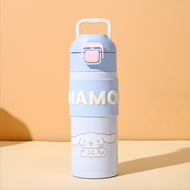 พร้อมส่ง กระติกน้ำเก็บอุณหภูมิ กรองชา Sanrio แท้ 400ml ยกดื่ม สแตนเลส316 เก็บร้อน-เย็น ขวดน้ำพกพา น่