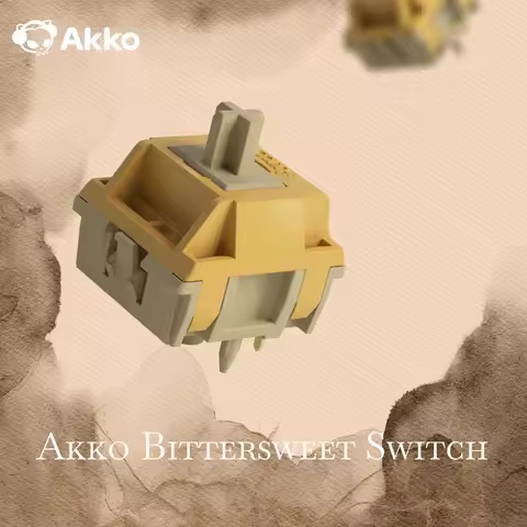 Akko Bittersweet Switch 5-Pin 48gf Tactile Switch Muted Thocky Sound Factory Lubed Compatible with M