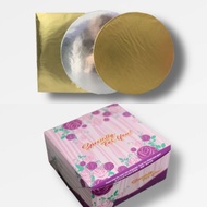 Cake box colour Cake board Kotak kek 6"*6"*3" Papan kek 6" Packaging box