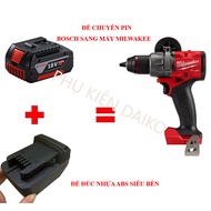 BOSCH 18V battery conversion base to MILWAUKEE 18V body