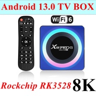 Vhsi X88กล่องทีวี Pro 13 13.0 RK3528 Quad Core 2G/16G 4G/32G 64G 2.4G 5G Dual WIFI 6 BT5.0 H.265 8K 