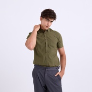 Khaki Bros. - คาคิบรอส - Short Sleeve Shirt Regular Fit - เสื้อเชิ๊ตแขนสั้น ทรง Regular Fit - KM25S0