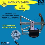 ANTENA TV DIGITAL INDOOR MURAH SUPER JERNIH ZC 93 ANTENA DIGITAL LED LCD TABUNG ANTENA TV DIGITAL UN