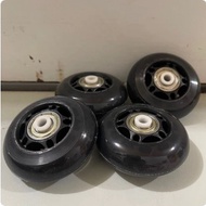 Wheels For 64mm Rubber Tire Roller Skates Set