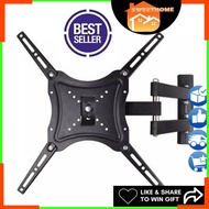 VESA 32-55 inch Fully Adjustable Tilt Triple Arm TV Wall Mount Bracket LED LCD Heavy Duty TV Bracket