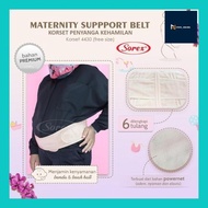 Nunus_ Korset Ibu Hamil Sorex 4430 Stagen Penyangga Perut Kehamilan Maternity Support Belt Hitam Cre