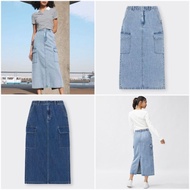 GU Japan jeans skirt hunting