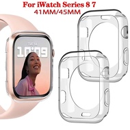 compatible with iwatch series 8 7 Anti-collision Ultra-thin Soft Clear TPU Cover Case For iWatch Series 8/7 41mm 45mm