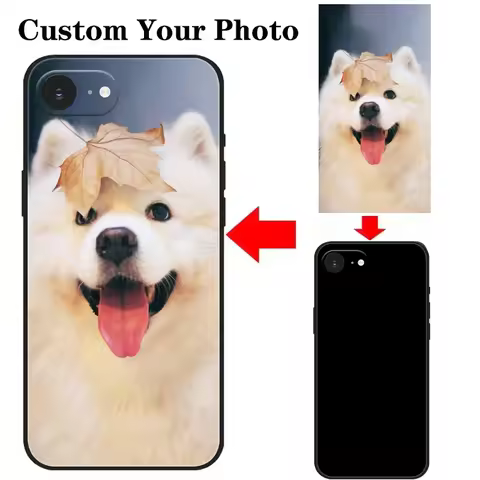 Customized DIY Silicone Soft Case For iPhone 16e 16 14 15 Pro Plus 13 12 11 Pro Max 8 XR X XS 5 5S S