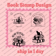 CUSTOM BOOK STAMP / LIBRARY STAMP /EX LIBRIS / PERSONALIST/COP BUKU/COP NOVEL