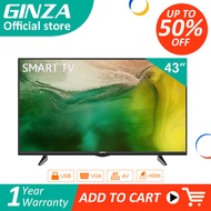 GINZA 32 INCH 40 INCH 43 INCH SMART TV LED TV Flat Screen Smart TV Sale GINZA  32 inch Smart Led TV On Sale Built In Youtube / Netflix Flat-screen Led TV Android 9.0