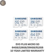 SAMSUNG MICRO SD MEMORY CARD WITH ADAPTER EVO PLUS (64GB/128GB/256GB/512GB)