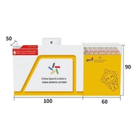 Lottery Glass Showcase Cabinet | Scratch Card Instant Ticket Sales Counter | Lottery Display for Sho