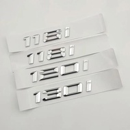 3D ABS Chrome Car Trunk Letters For BMW 114i 116i 118i 120i 125i 130i 15i 140i F20 E87 F21 Logo Embl