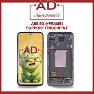 World Agent88 Lcd OLED For Samsung A55 5G - A556 OLED +FRAME - SUPPORT FINGERPRINT