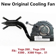 New Original For Laptop Lenovo ThinkPad Yoga 260 Yoga 370 X380 yoga S1 Cooling Fan CPU Heatsink Radi