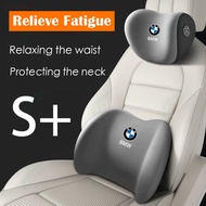 【Headrest &amp; Lumbar Pillow】 Bmw Relieve Fatigue - Protect Neck &amp; Shoulders - Memory Foam Core - Ultimate Driving Companion for F20 F21 F40 E90 F30 G20 E60 F10 F18 G30 G38 F01 G11