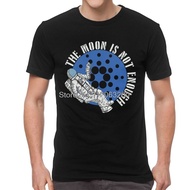Tvoe Blockchain Cardano To The Moon T Shirts Men Short Sleeve Cotton T-shirt Crypto Currency Tee Nov