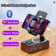 [SG] 3in1 Bluetooth Speaker with 3000mAh Power Bank Foldable Phone Stand Power Bank