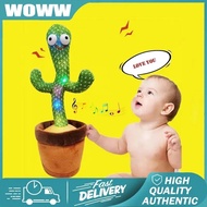 [READY STOCK] 120 Songs Dancing Cactus Plush Toy Cactus Toy Early Childhood Education Talking Cactus