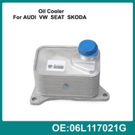Engine Oil Cooler 06L117021C Fit For Audi A3 A4 A5 Seat Leon VW Polo EA888 2.0L