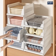 [Thicken Frame] Wardrobe Storage Drawer-Style Dormitory Clothes Layered Organizing Frame Shelf Stora
