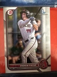 MLB 2022 Topps 1st Bowman Baseball Card - Arizona Diamondbacks 亞利桑那響尾蛇隊 游擊手Andrew Pintar 棒球卡 球員卡