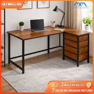 【LILI.SG】L-shaped modern desk table Corner computer desk student desk L-shaped modern gaming desk st