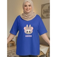 2Y508 [AIYOU] XL-5XL T shirt Women Plus Size Tshirt Woman Clothing Casual Murah Plus Size Crop Top B