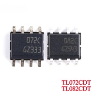 10Pcs/5pcs TL082CDT 082C 072C TL072CDT TL072 TL082 SOIC-8 Chip Operational Amplifier Dual 36V 4MHZ 1