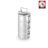 Zebra Stainless Steel Smart Lock 4 Tier Tingkat Food Carrier 14cm
