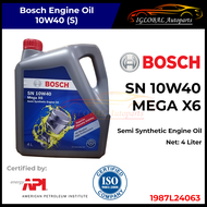 Bosch SN 10W40 Mega X6 Semi Synthetic Engine Oil (4 LTR) - 1987L24063