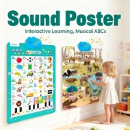 Electronic Kids Musical Chart Wall ABC Numbers Sound Poster