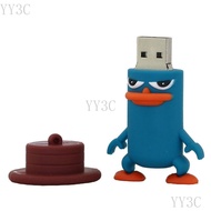 แฟลชไดรฟ์ USB 1GB 2GB 4GB 8GB 16GB 32GB 64GB 128GB 1TB  ตุ่นปากเป็ด การ์ตูนแฟลชไดรฟ์  การจัดส่งจากกร