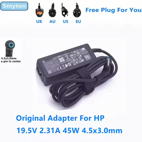 Original 45W AC Adapter Charger For HP 19.5V 2.31A TPN-DA16 TPN-LA15 TPN-CA14 TPN-AA05 741727-001 La