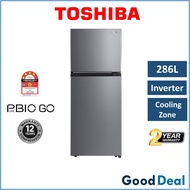 Toshiba GR-RT349WE-PMY 286L 2 Doors Fridge 5 Star Inverter Refrigerator Peti Sejuk