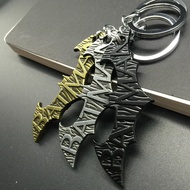 Batman Merchandise batman Forrest Gump Logo Keychain Letter Alloy Keychain Car Key Pendant