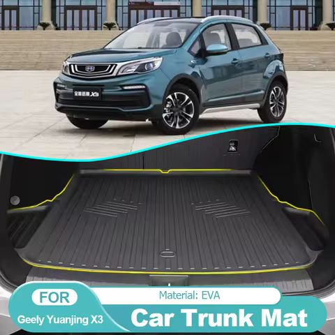 for Geely X3 Pro Yuanjing X3 V3 GX3 EV 2017~2024 Accessories Car Rear Trunk Mat Waterproof Protectiv