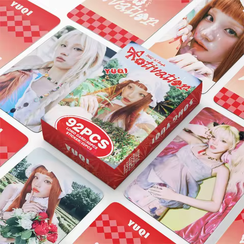 92PCS Song Yuqi Motivation Album Photo Cards Set - YUQI Solo Chinese Idol Collectible LOMO Cards wit