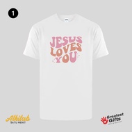 JESUS LOVES YOU Spiritual T-Shirt Tshirts T-Shirts Tshirts Tshirt Couple Tee