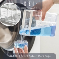 [KEI]MATSU Aesthetic Clothes Ditergent Dispenser Bottle Transparent Laundry Pour Bottle Minimalist D