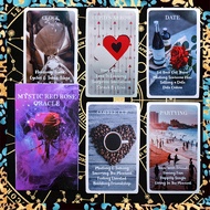Mystic Red Rose Oracle Card | Meaning on the Cards | Size 10.3x6cm | 53 Sheets Tarot Cards | Divinat