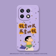 Creative Silicone Phone Case for iQOO 13-4966 Protective Anti-Fall Full Cover Text Design Liquid Sil