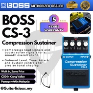 BOSS Compression Sustainer (CS-3) Guitar Pedal Effect  with patch cable set ( CS3 / CS 3 )