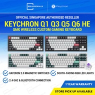 Keychron Q1 Q3 Q5 Q6 HE QMK Wireless Custom Gaming Keyboard Purple Switch