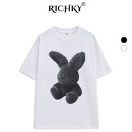Richky Premium Tee Black Fuzzy Rabbit Black Rabbit
