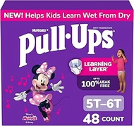 Pull-Ups Girls' Potty Training Pants, 5T-6T (46+ lbs), 48 Count