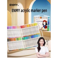 ENMY12/80 Dl Tip NCS Certified Acrylic Markers Hard Brush Washable Water-Based Art Pens for Kids Sch